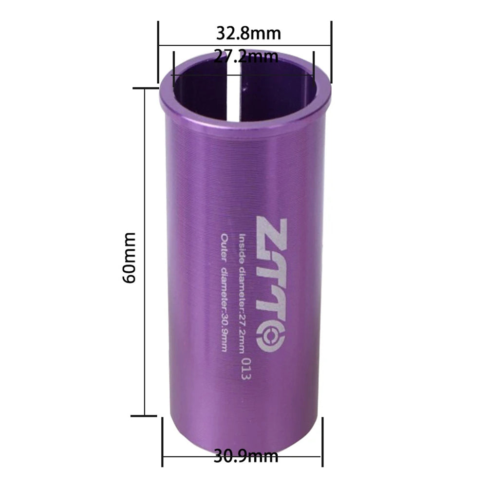 ZTTO Bike Seat Post Adapter Aluminum Bicycle Seat Post Tube Reducing Sleeve Converter ZTTO Bike Seat Post Adapter Aluminum Bicycle Seat Post Tube Reducing Sleeve Converter
